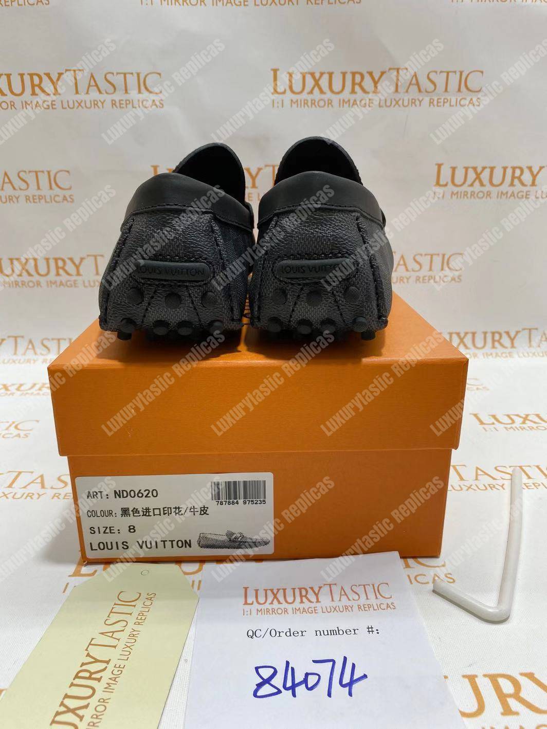 LV Hockenheim Mocassin Damier Graphite