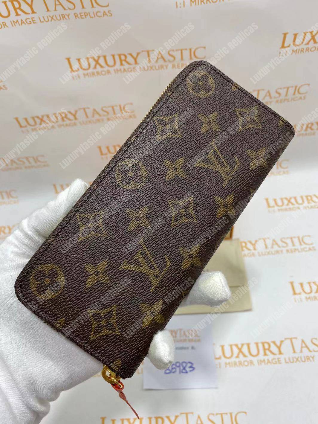 LV Clemence Wallet Monogram Orange