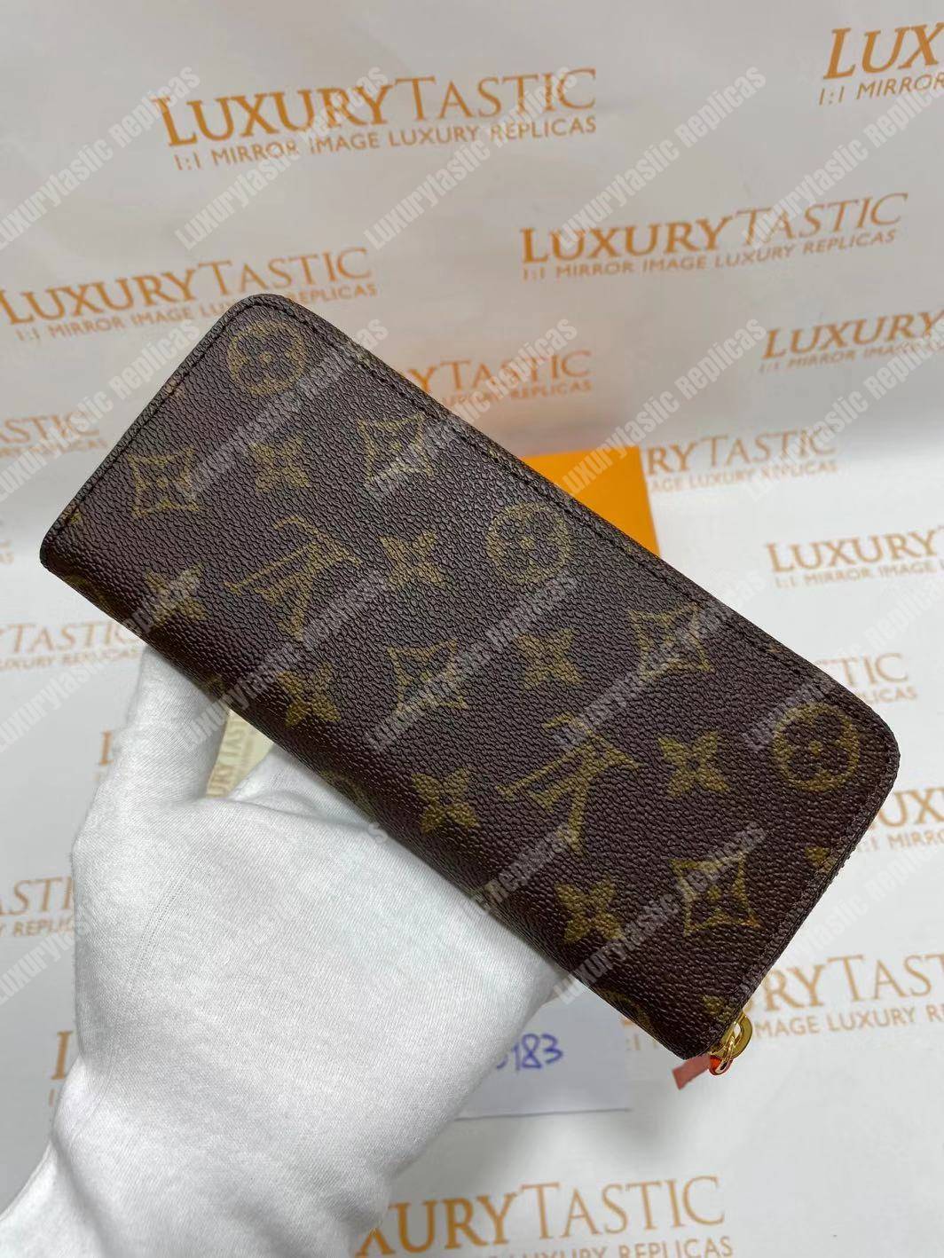 LV Clemence Wallet Monogram Orange