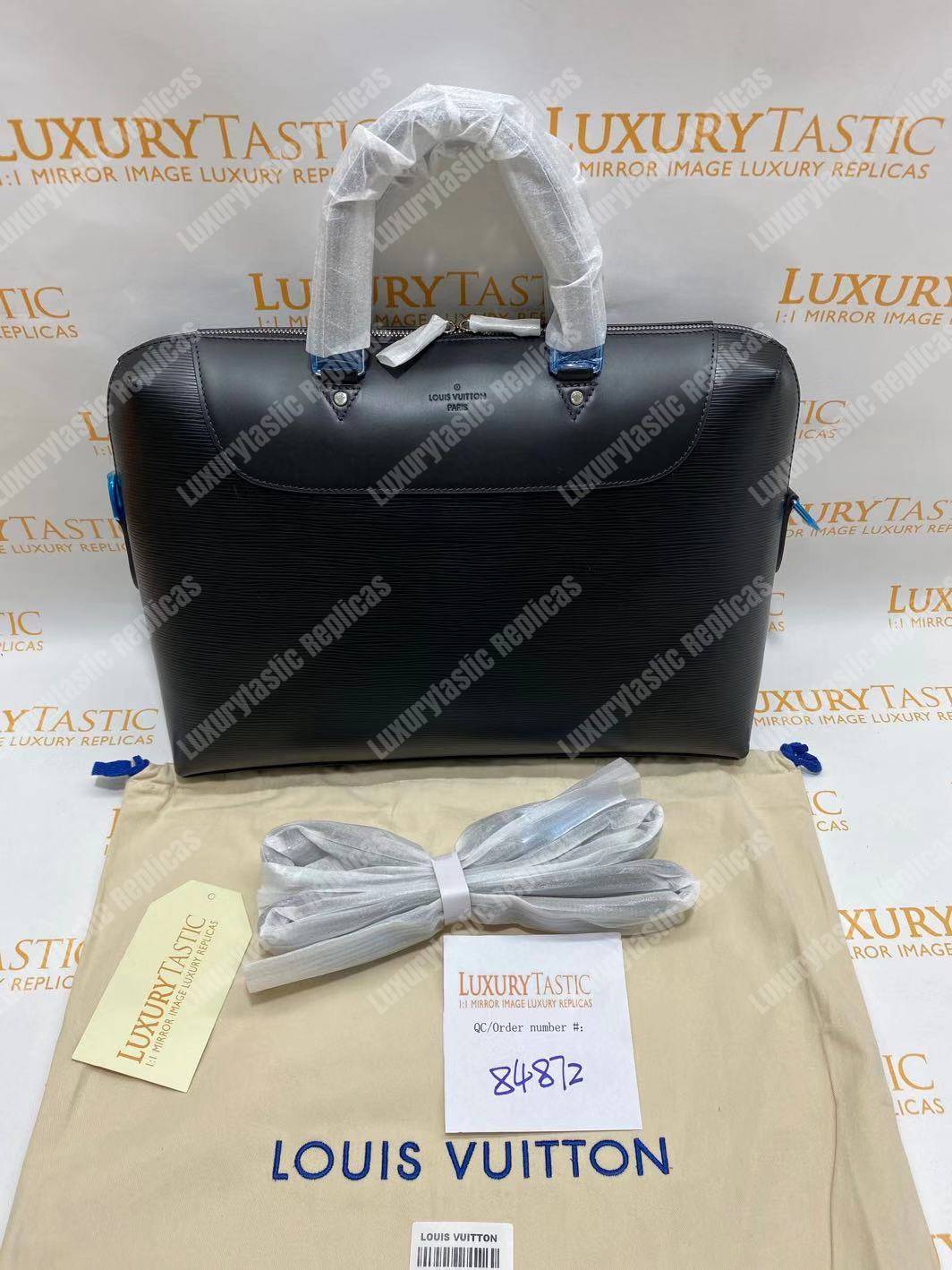 LV Porte-Documents Jour Epi Leather Noir