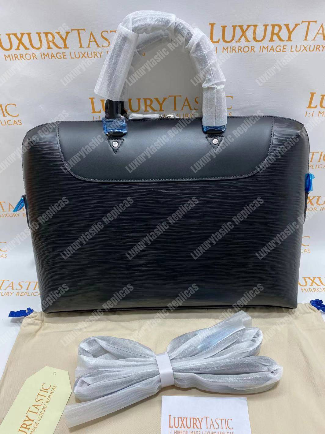 LV Porte-Documents Jour Epi Leather Noir