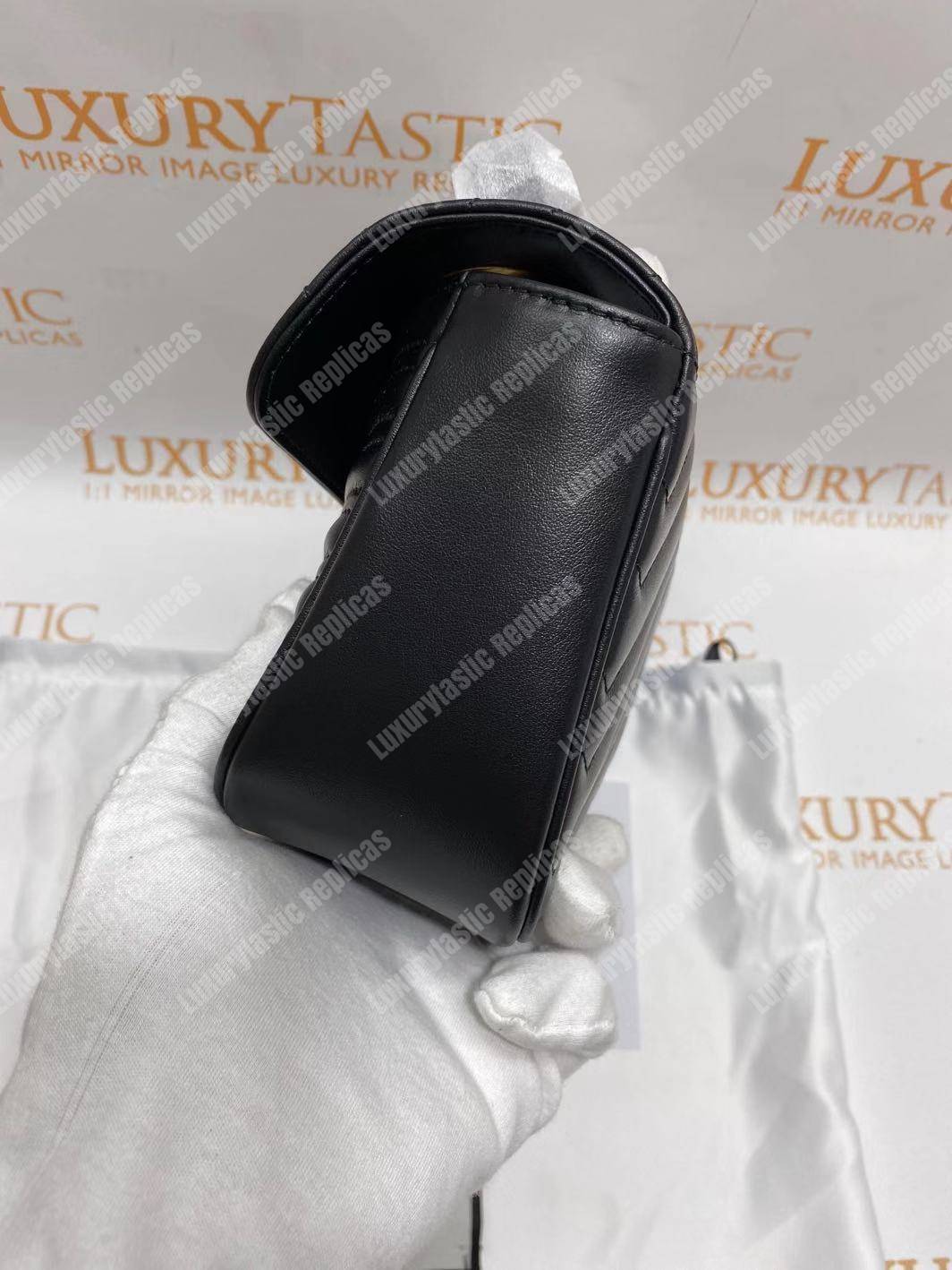 G*u*i gg marmont small shoulder bag black