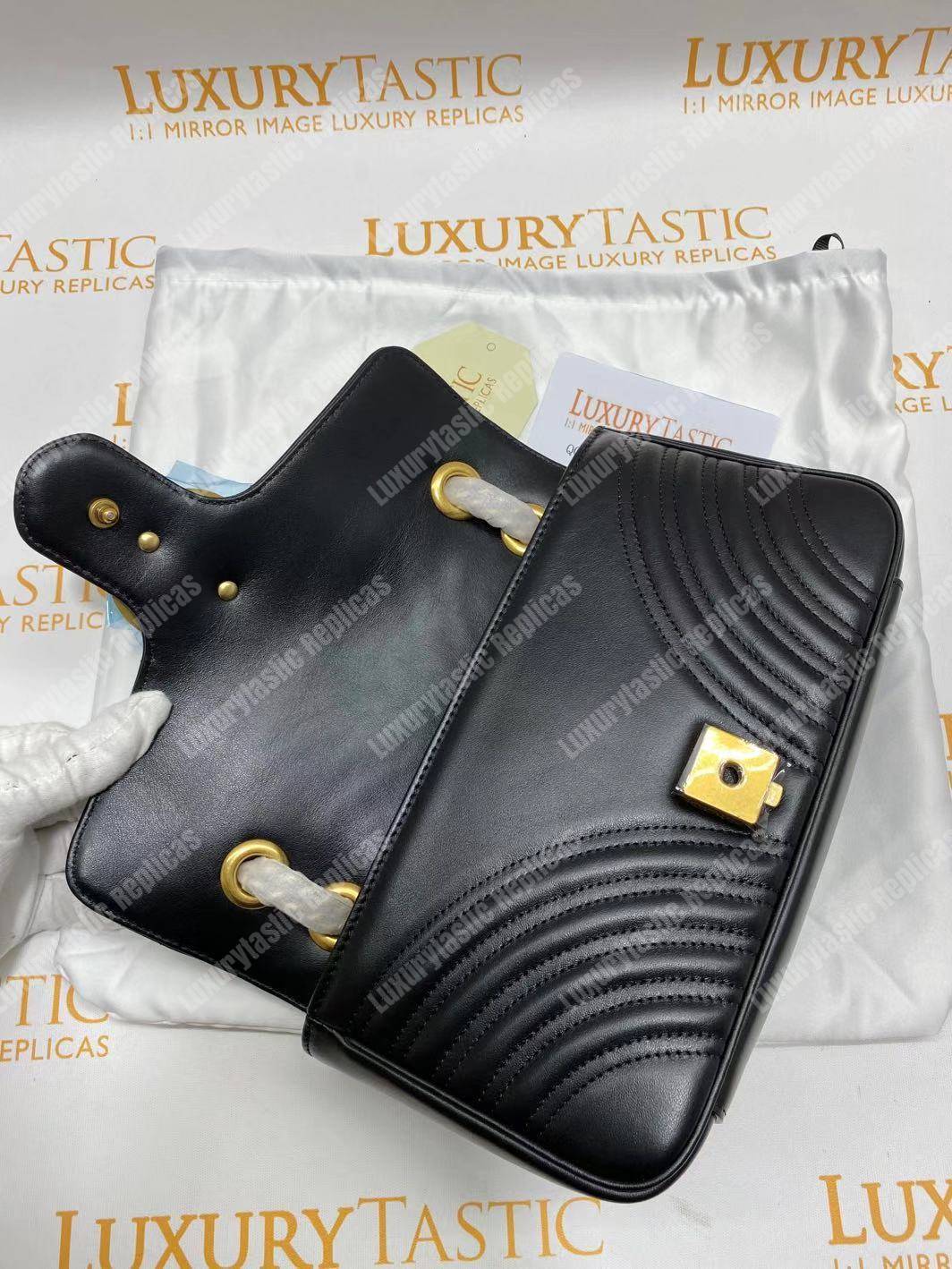 G*u*i gg marmont small shoulder bag black