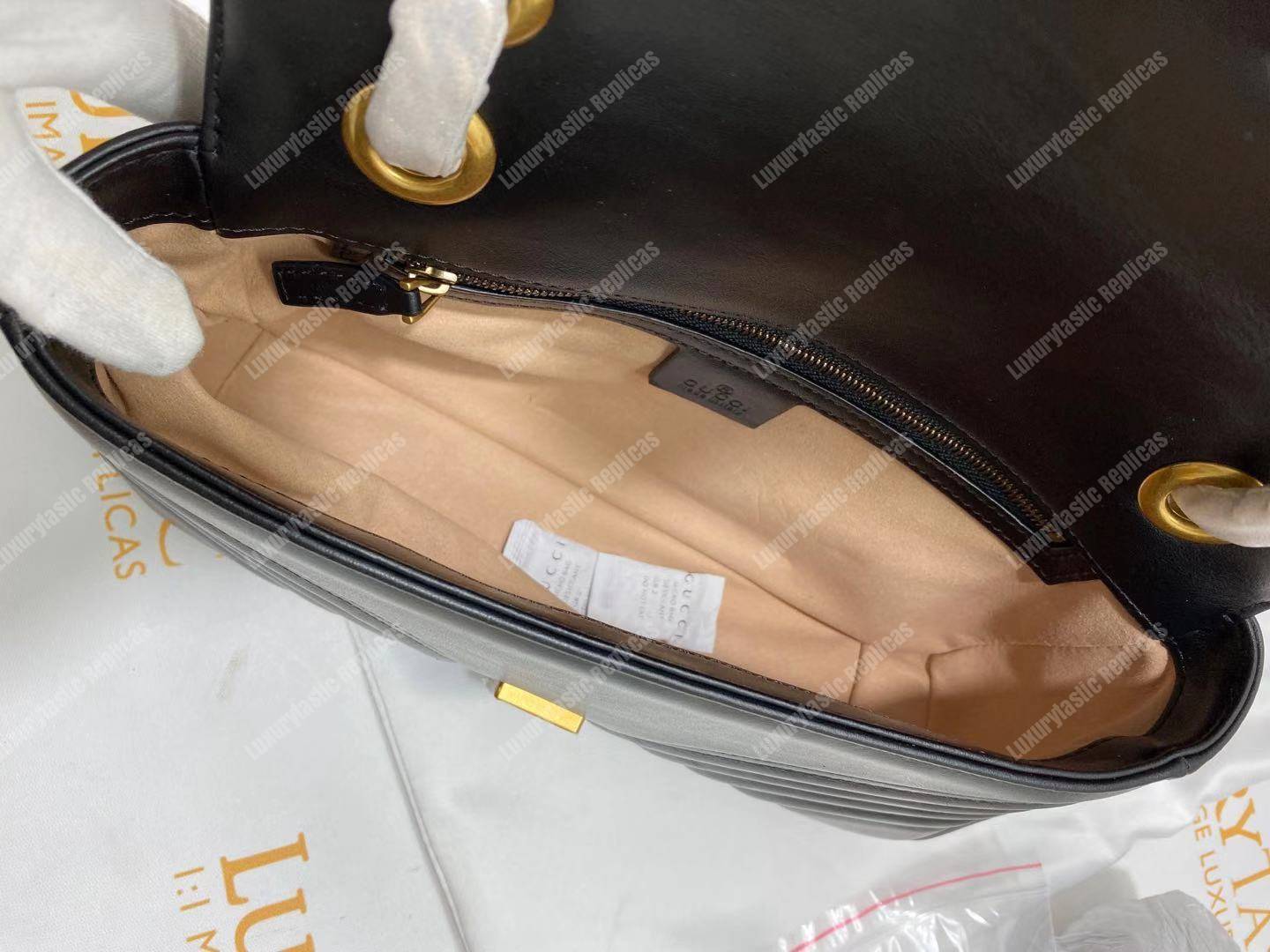 G*u*i gg marmont small shoulder bag black