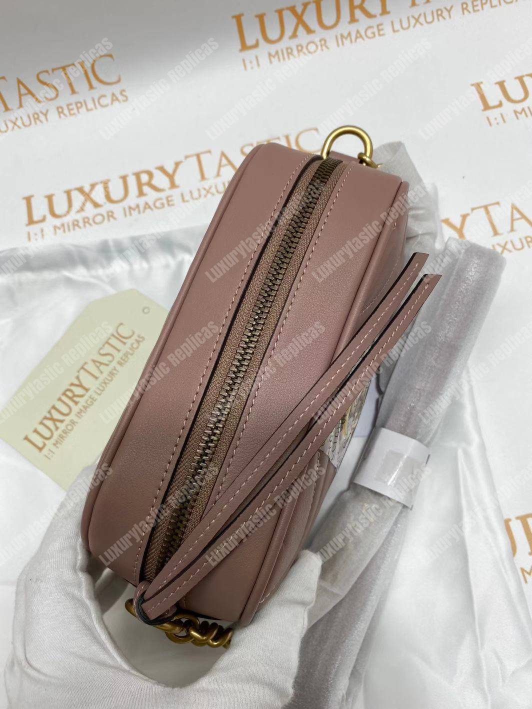 G*u*i gg marmont matelassé mini bag dusty pink