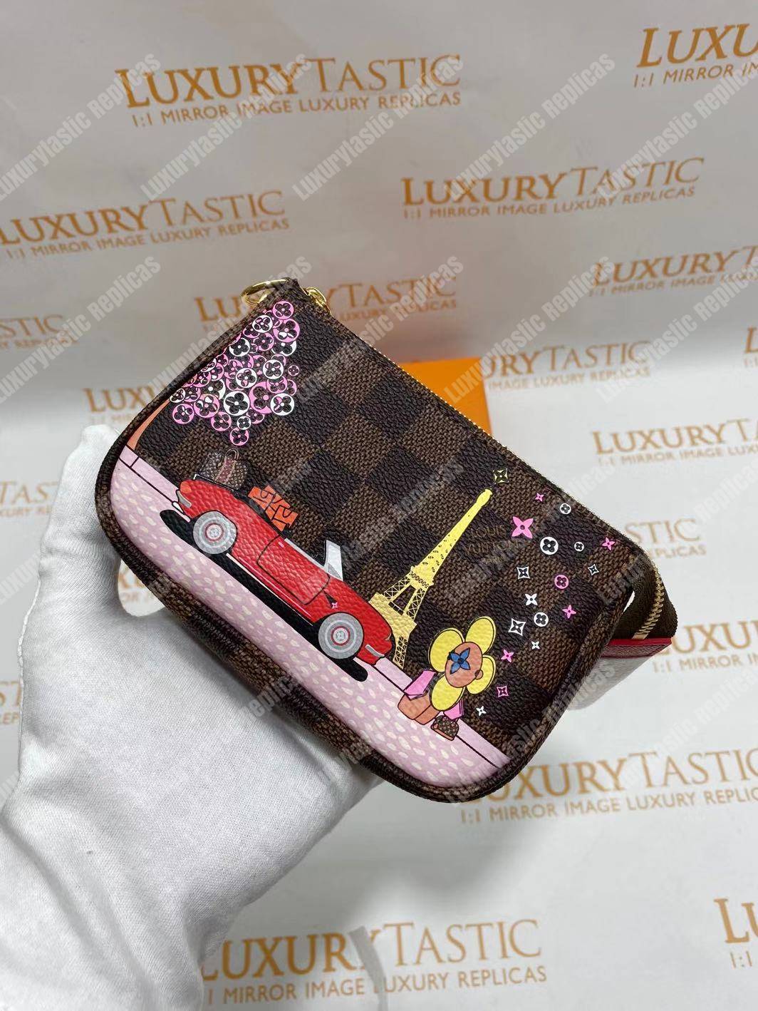 LV Mini Pochette Eiffel Tower Print