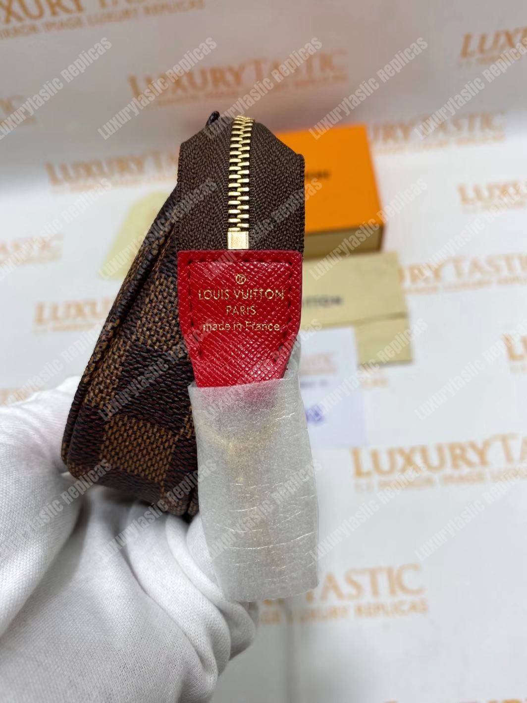 LV Mini Pochette Eiffel Tower Print