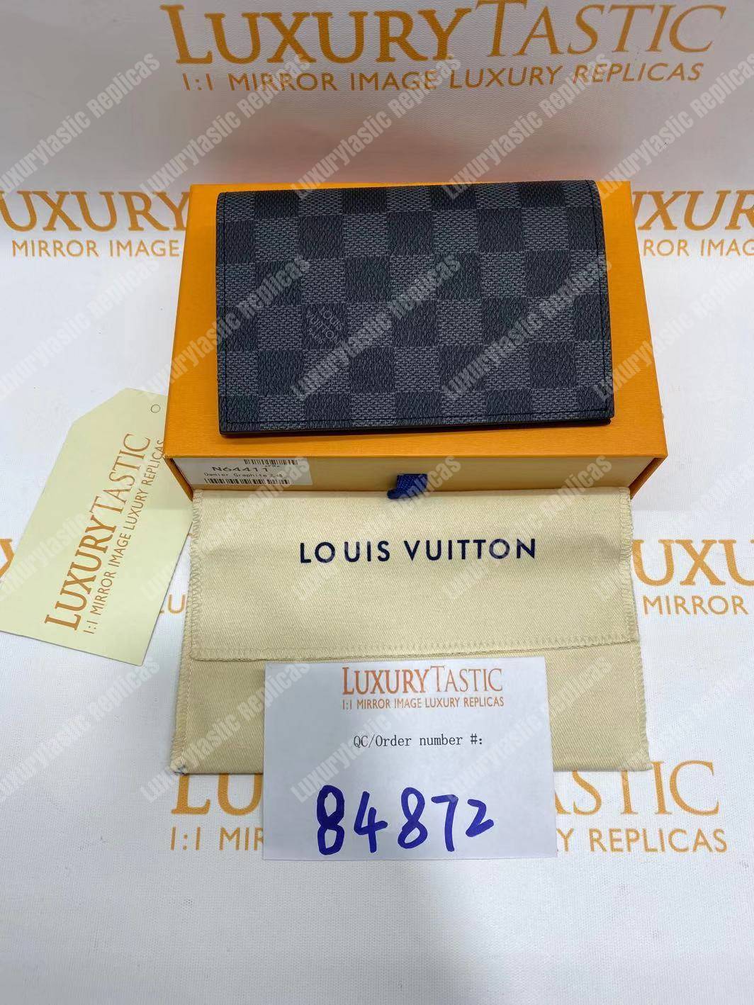 LV Passport Cover Damier Graphite Canvas