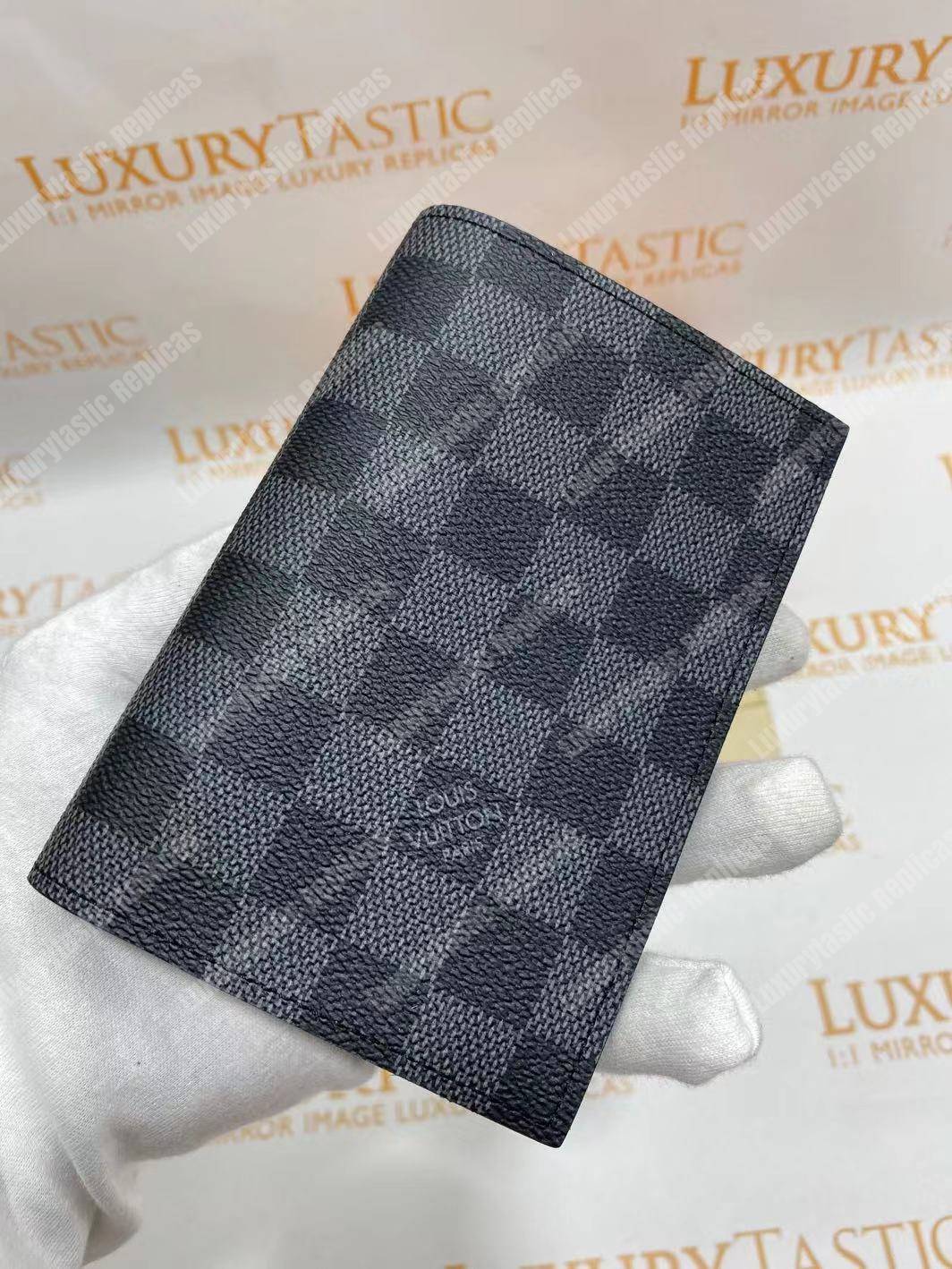 LV Passport Cover Damier Graphite Canvas