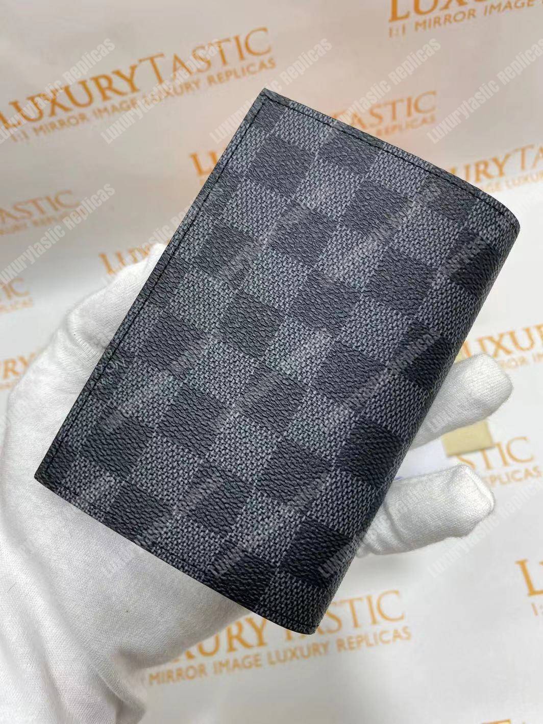 LV Passport Cover Damier Graphite Canvas