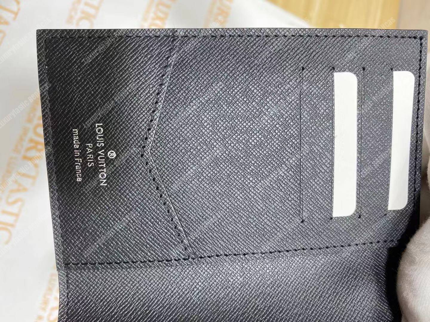 LV Passport Cover Damier Graphite Canvas