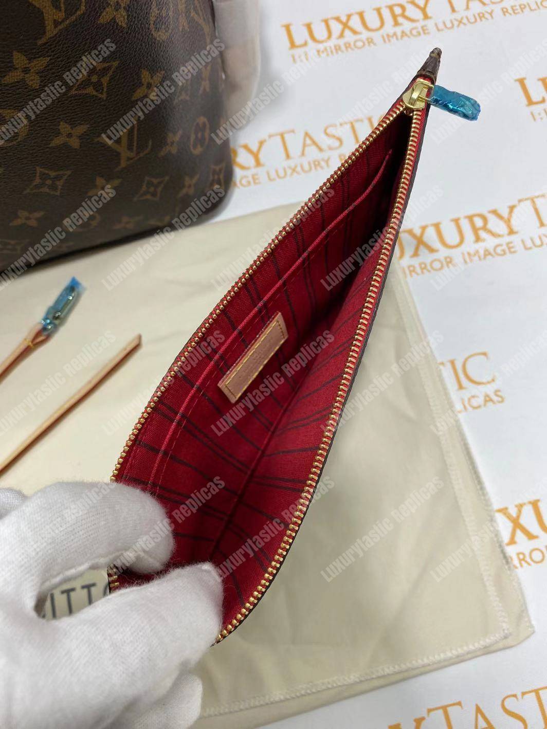 LV Neverfull MM Monogram Cherise