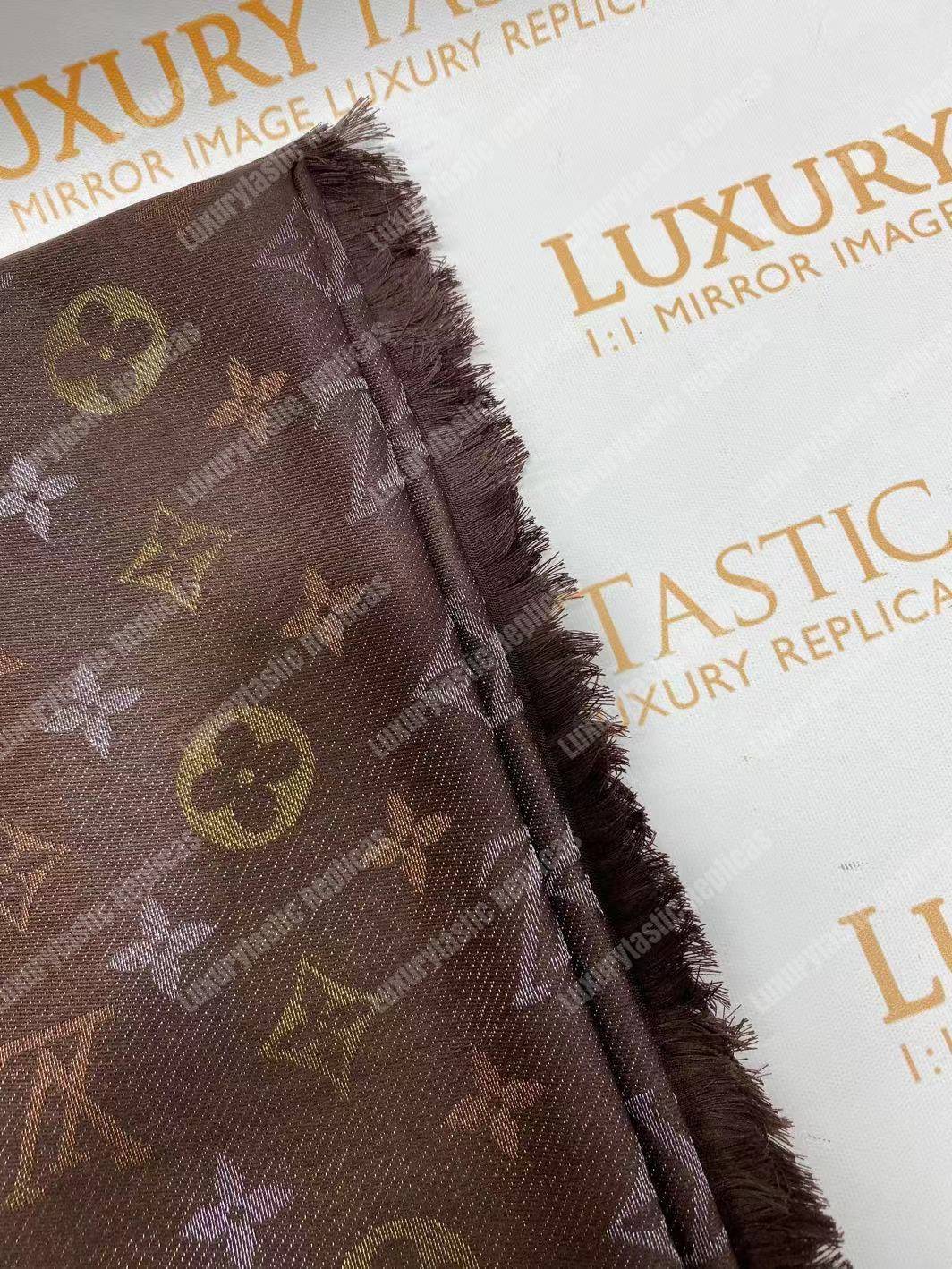 LV Monogram Shine Shawl Brown