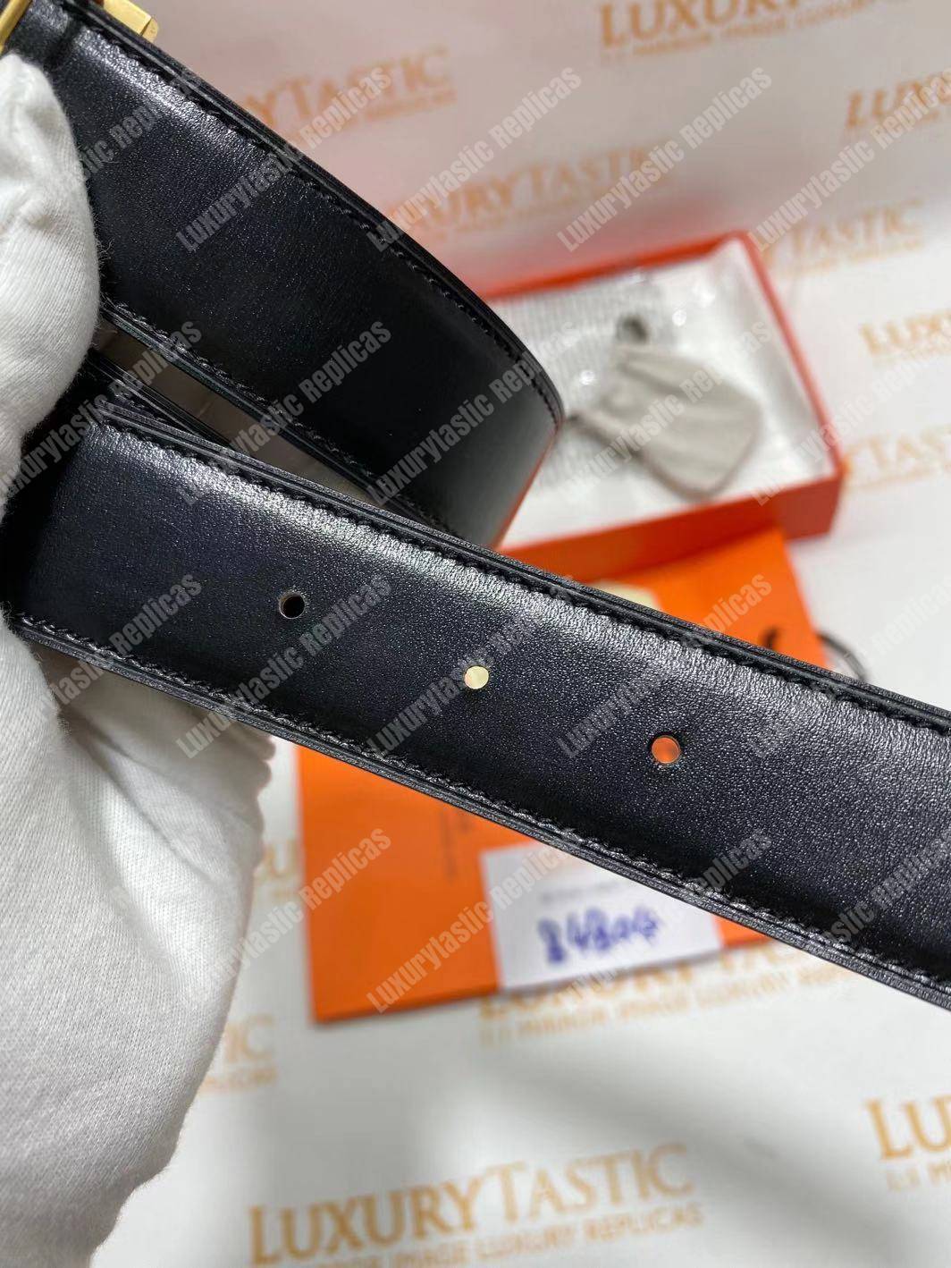 replica H**mes h belt buckle reversible leather strap brown