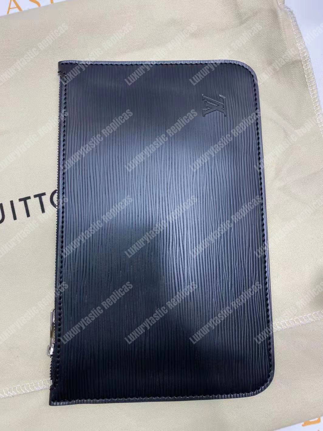 LV Neverfull MM Epi Leather Black