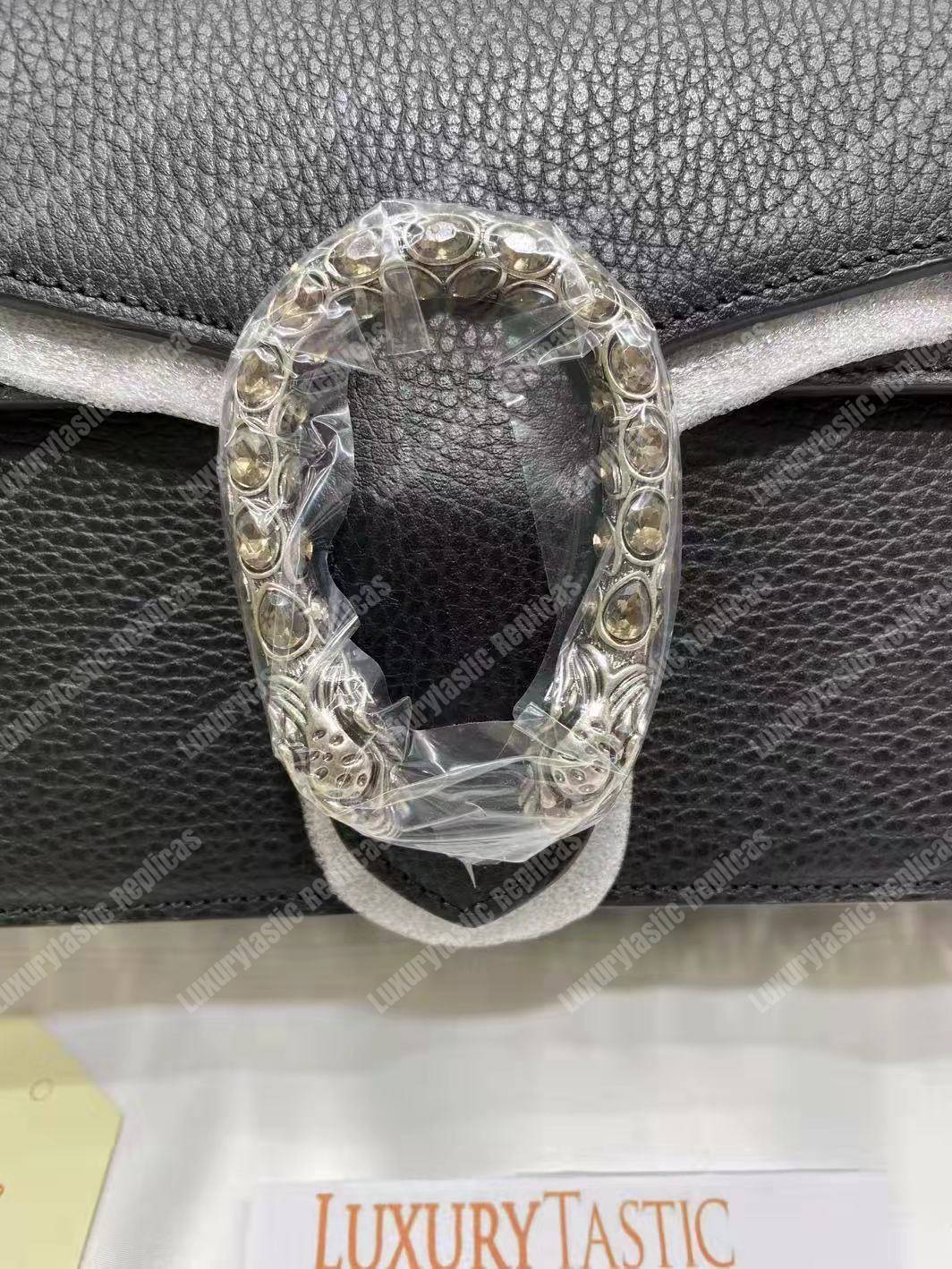 G*u*i dionysus small shoulder bag black leather