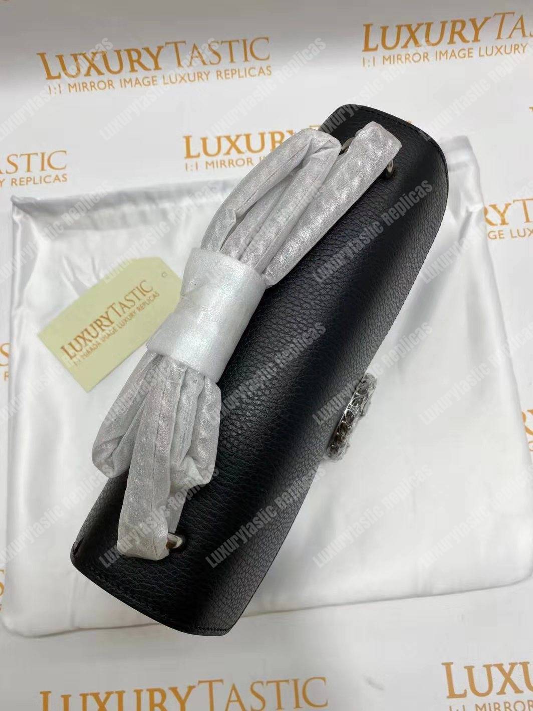 G*u*i dionysus small shoulder bag black leather