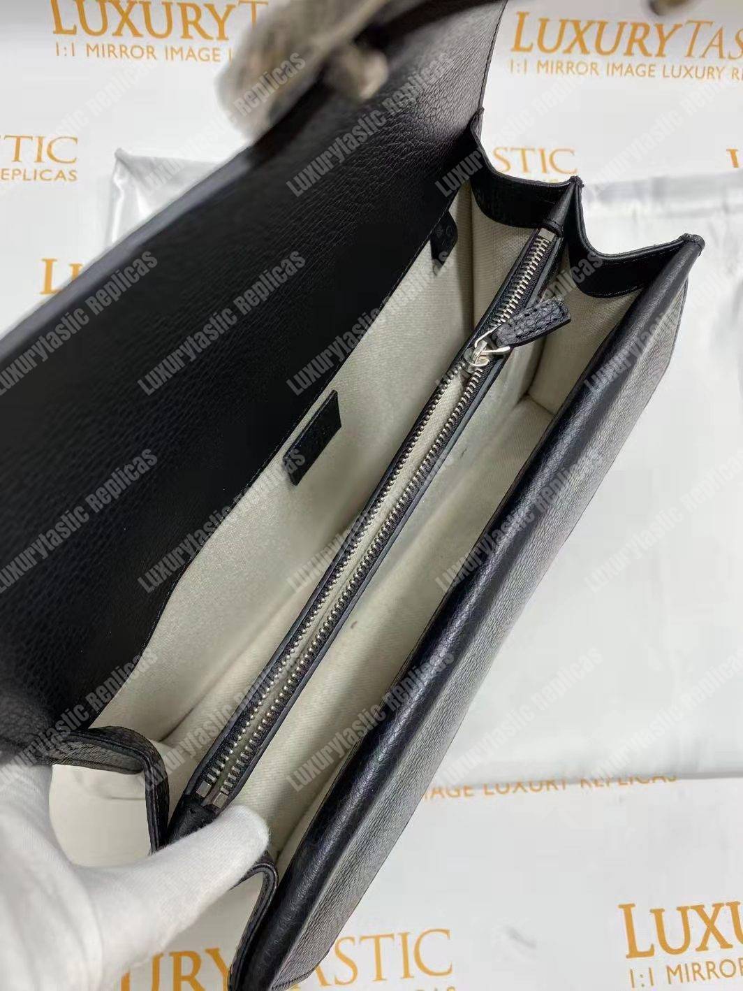 G*u*i dionysus small shoulder bag black leather