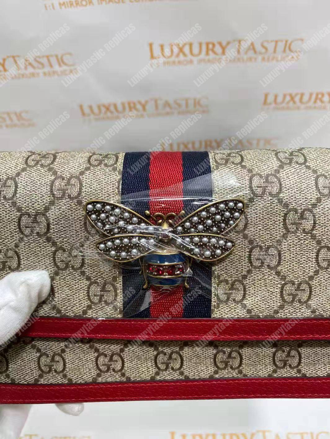 G*u*i queen margaret gg mini bag red