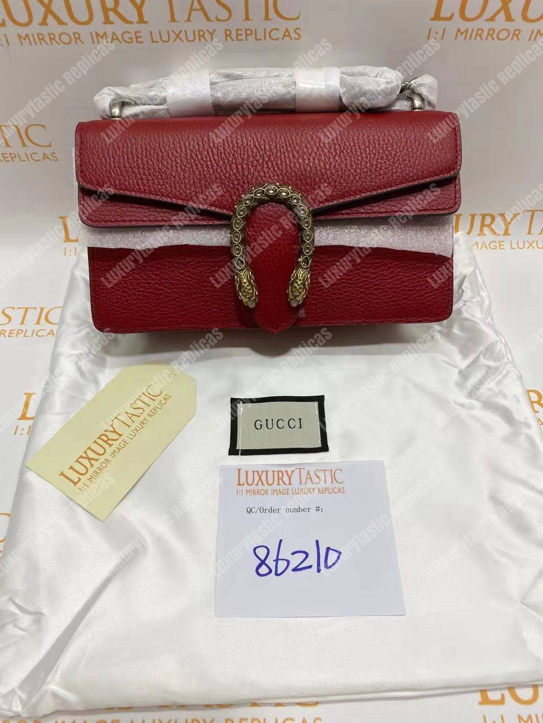 G*u*i dionysus leather small bag red