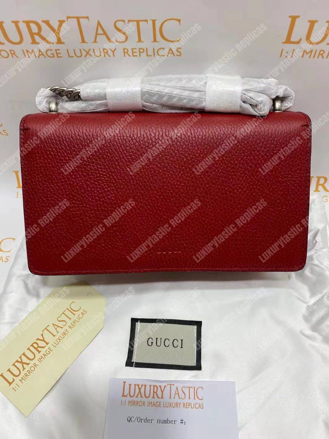 G*u*i dionysus leather small bag red