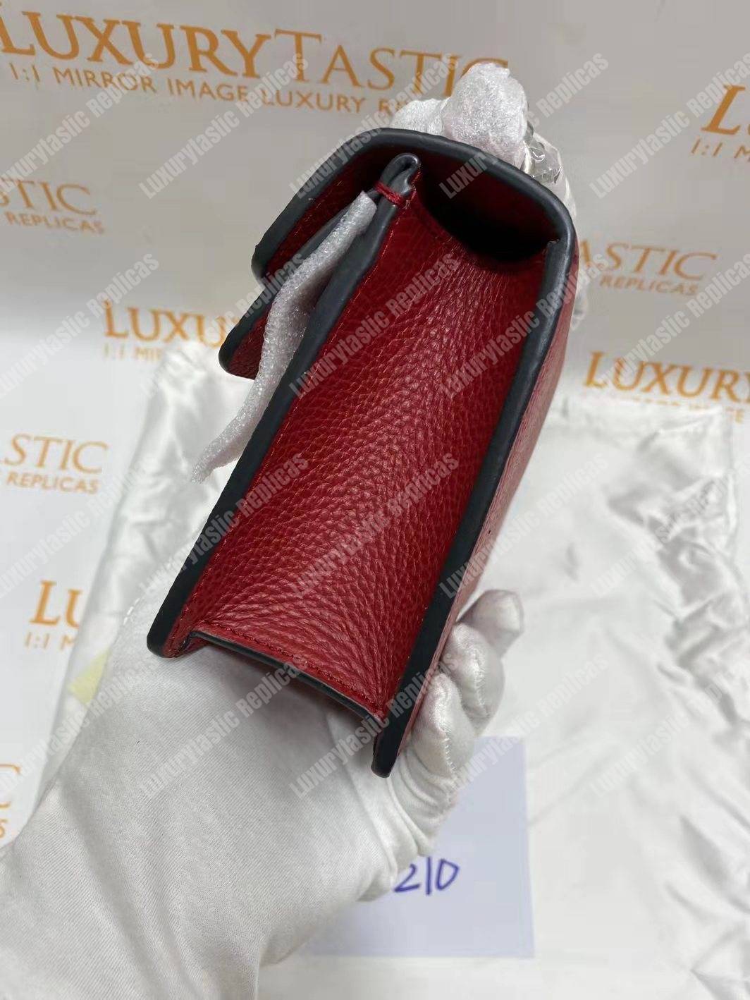 G*u*i dionysus leather small bag red