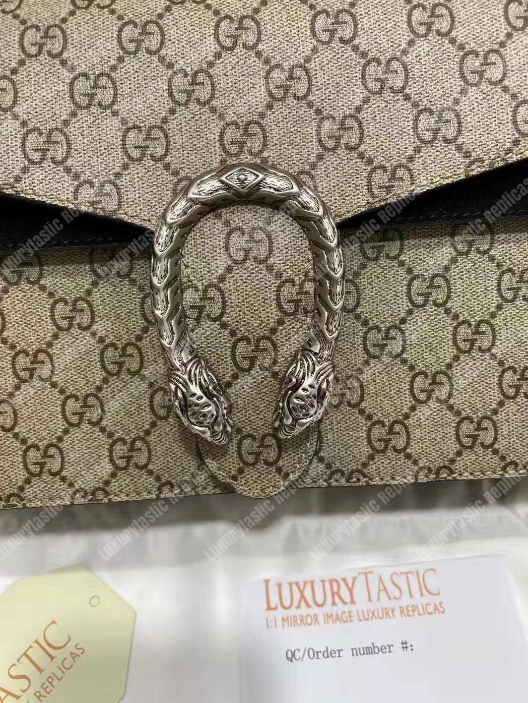 G*u*i dionysus small gg shoulder bag beige black