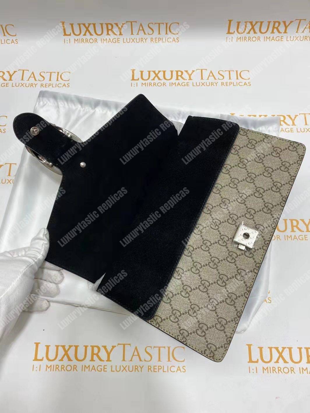 G*u*i dionysus small gg shoulder bag beige black