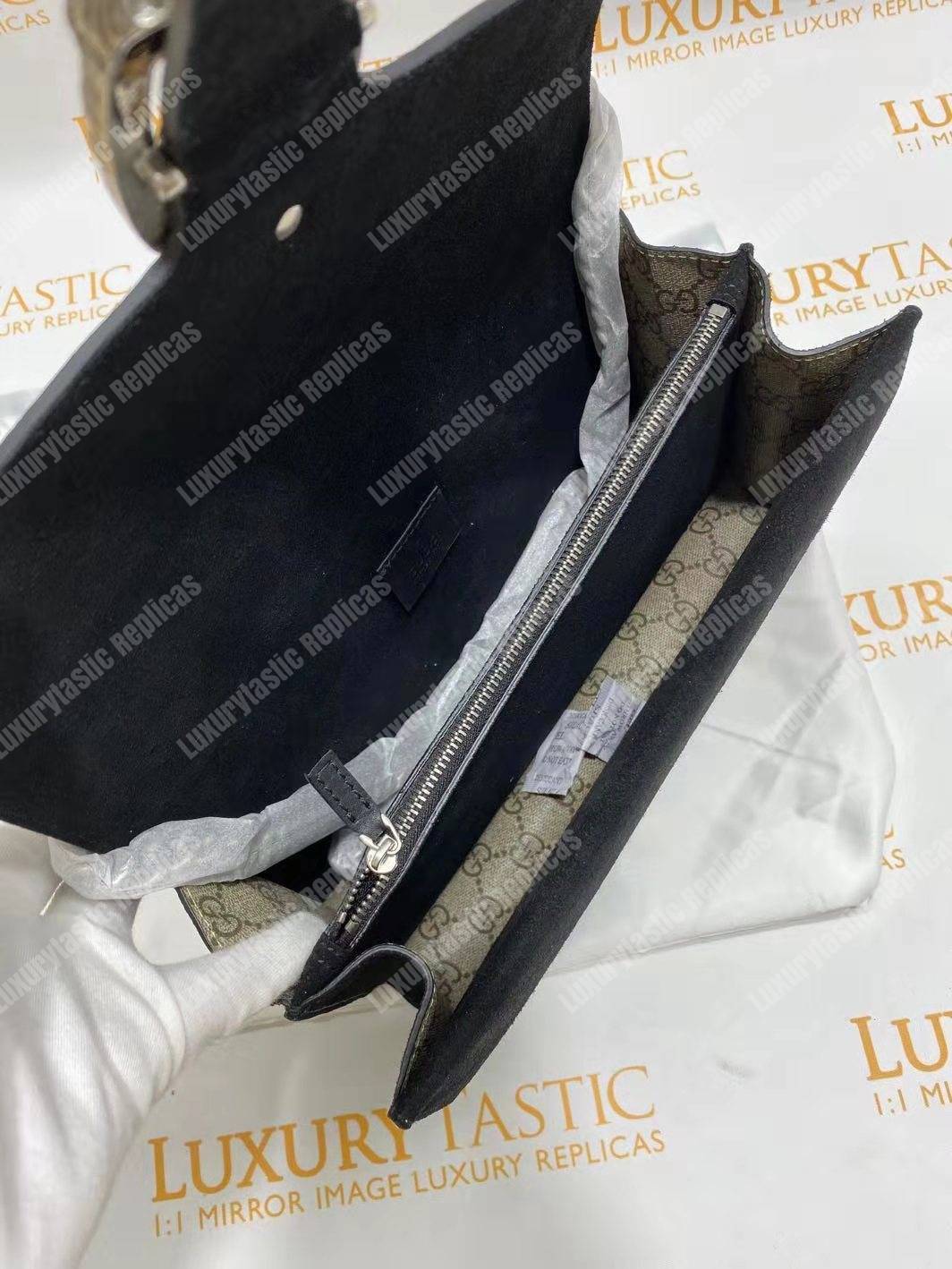 G*u*i dionysus small gg shoulder bag beige black