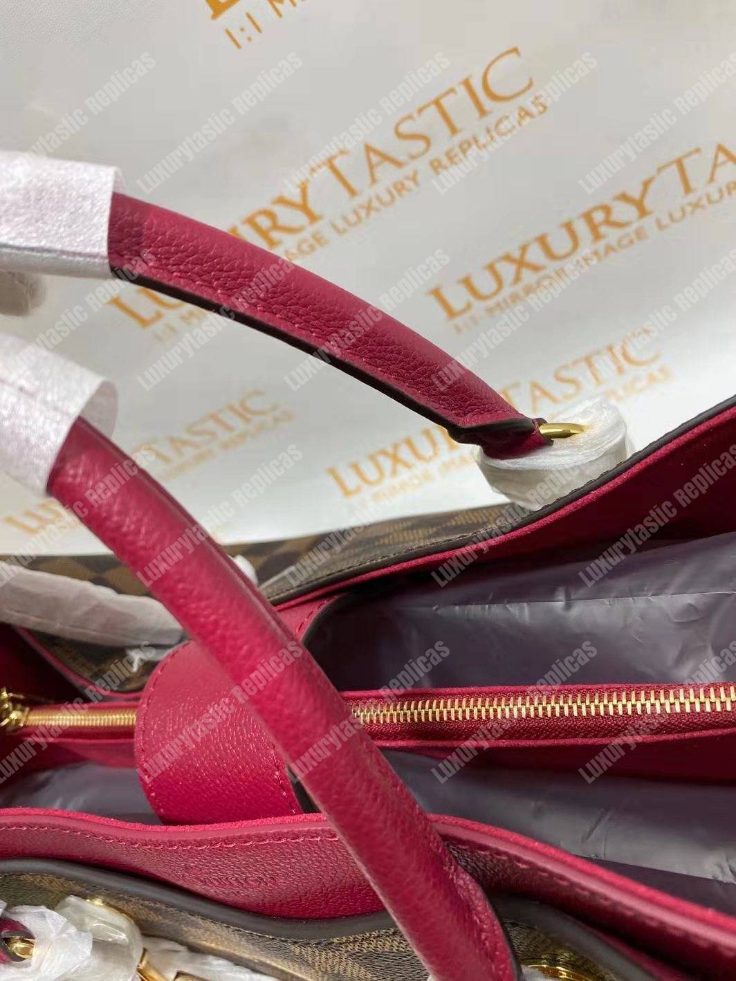 LV Riverside Damier Ebene Lie de Vin