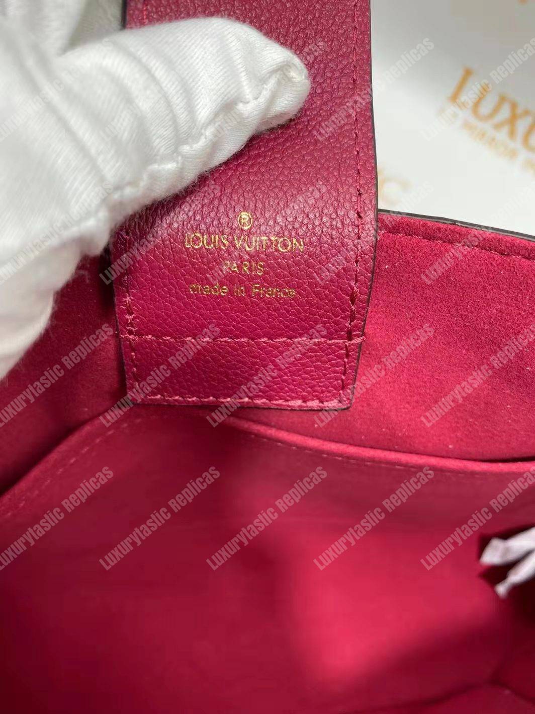 LV Riverside Damier Ebene Lie de Vin