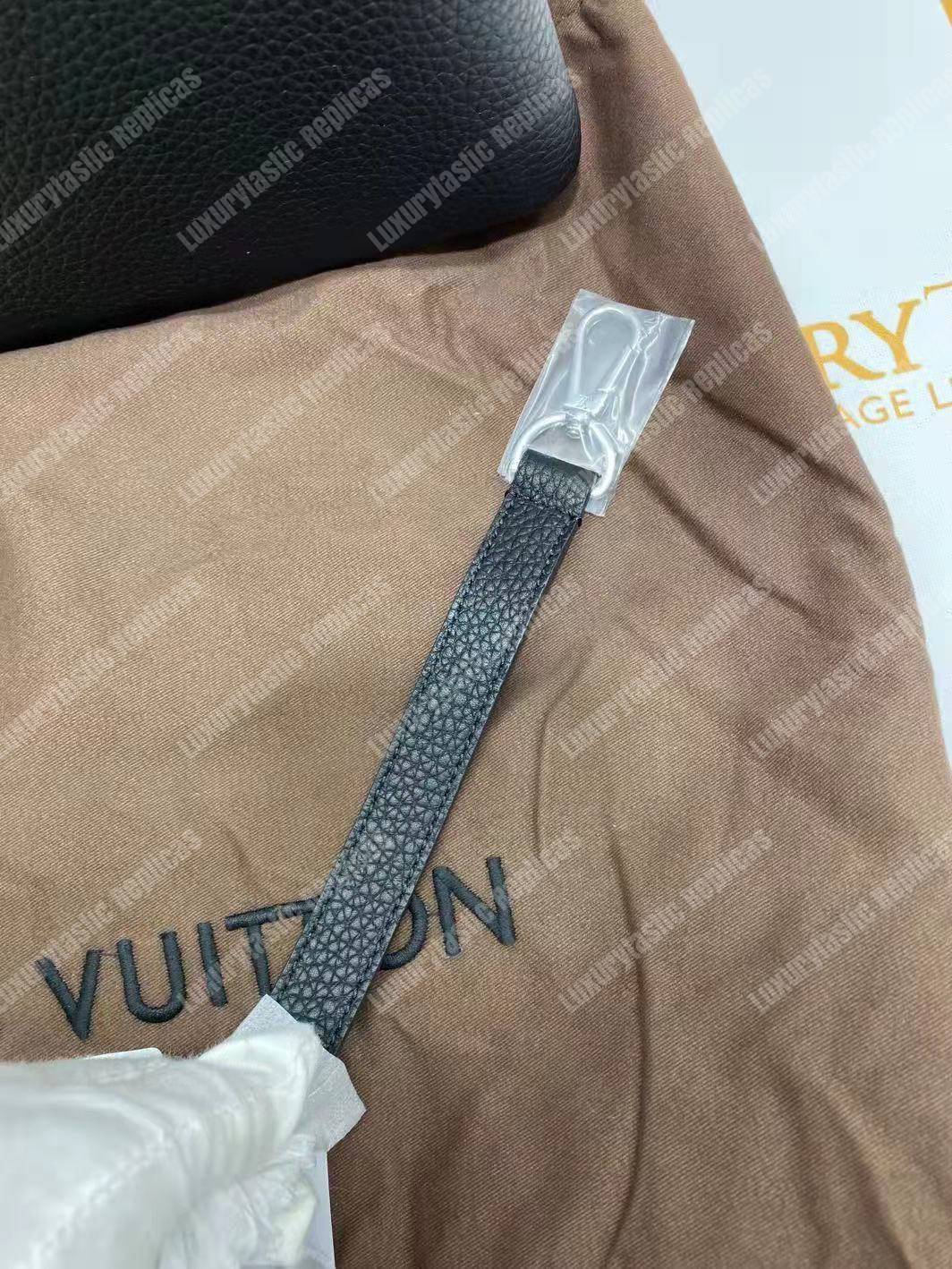 LV Capucines PM Noir Python Leather Trim