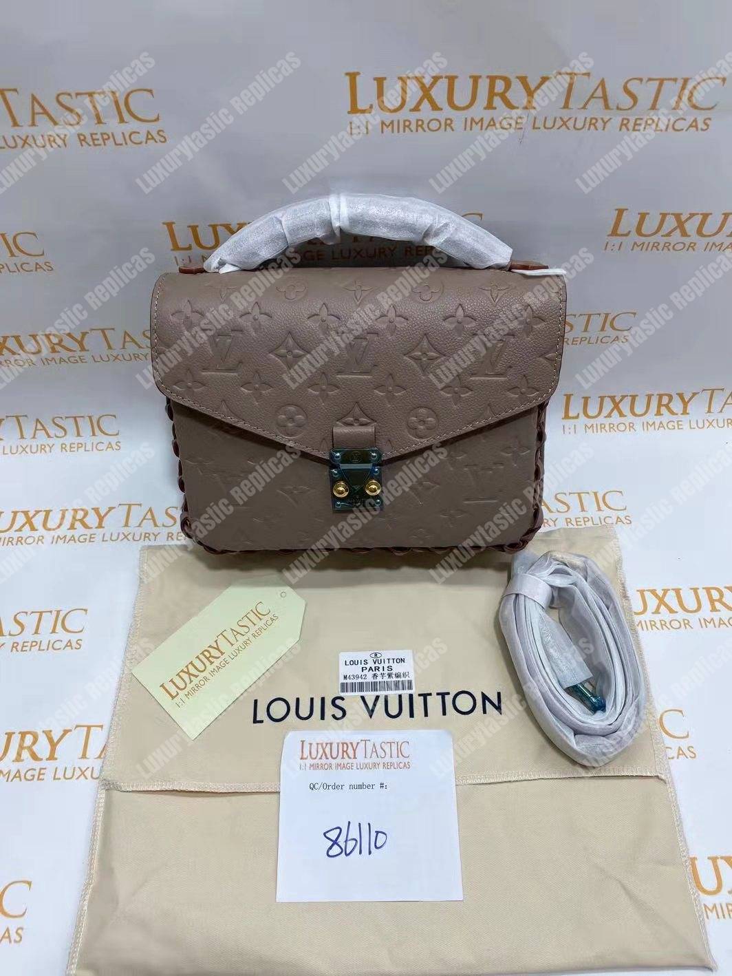 LV Pochette Metis Monogram Empreinte Leather Vison