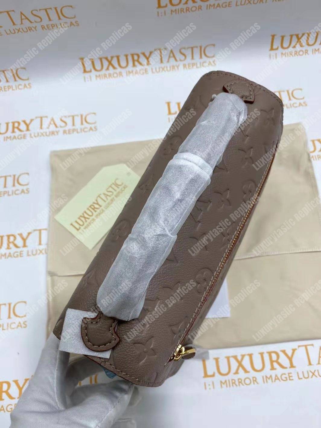 LV Pochette Metis Monogram Empreinte Leather Vison