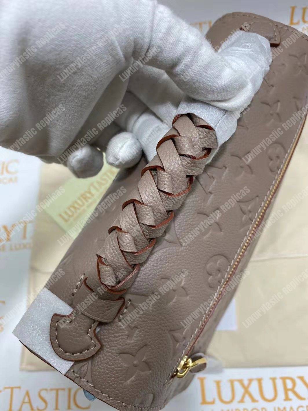 LV Pochette Metis Monogram Empreinte Leather Vison