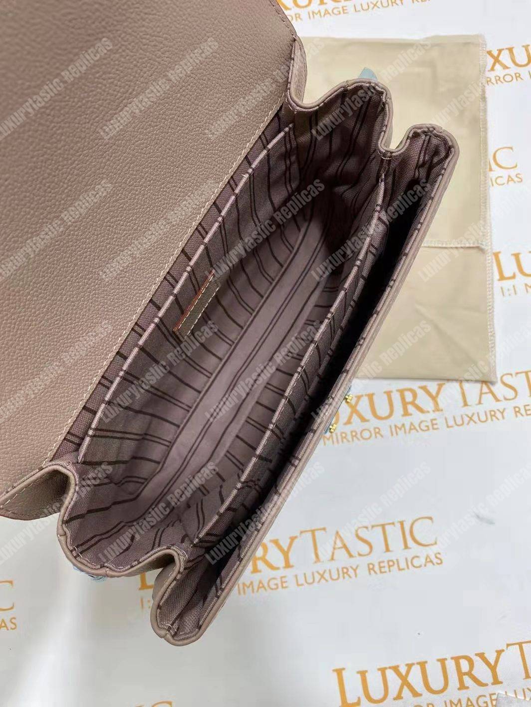 LV Pochette Metis Monogram Empreinte Leather Vison