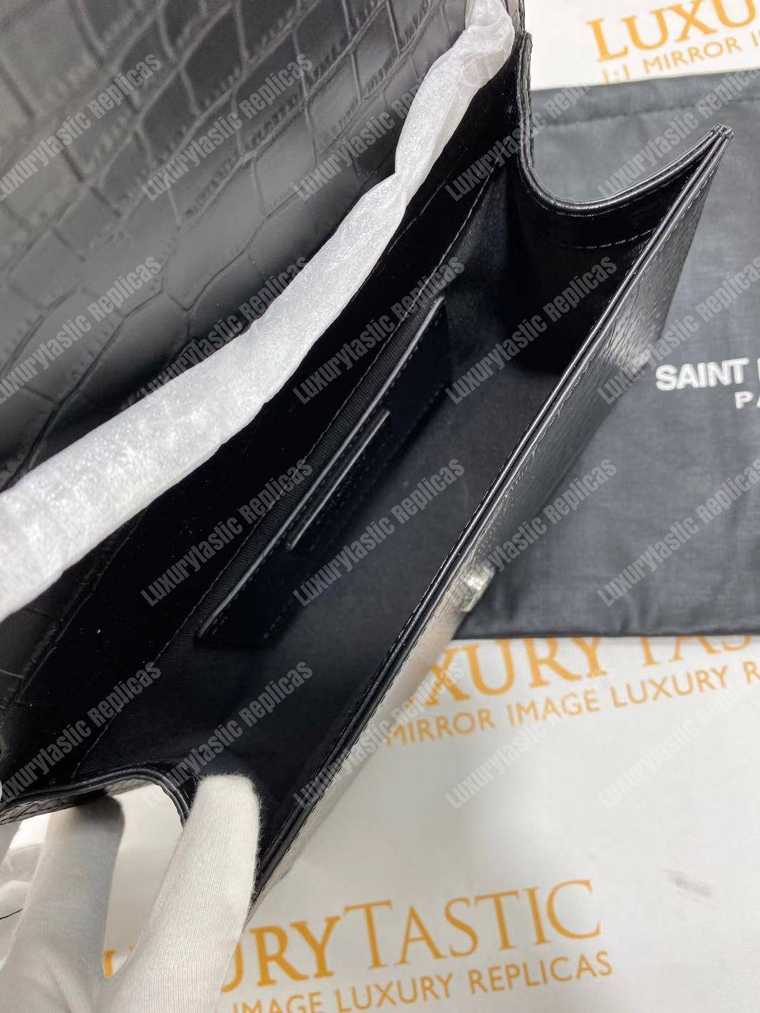 Saint Laurent Kate Chain Wallet With Tassel