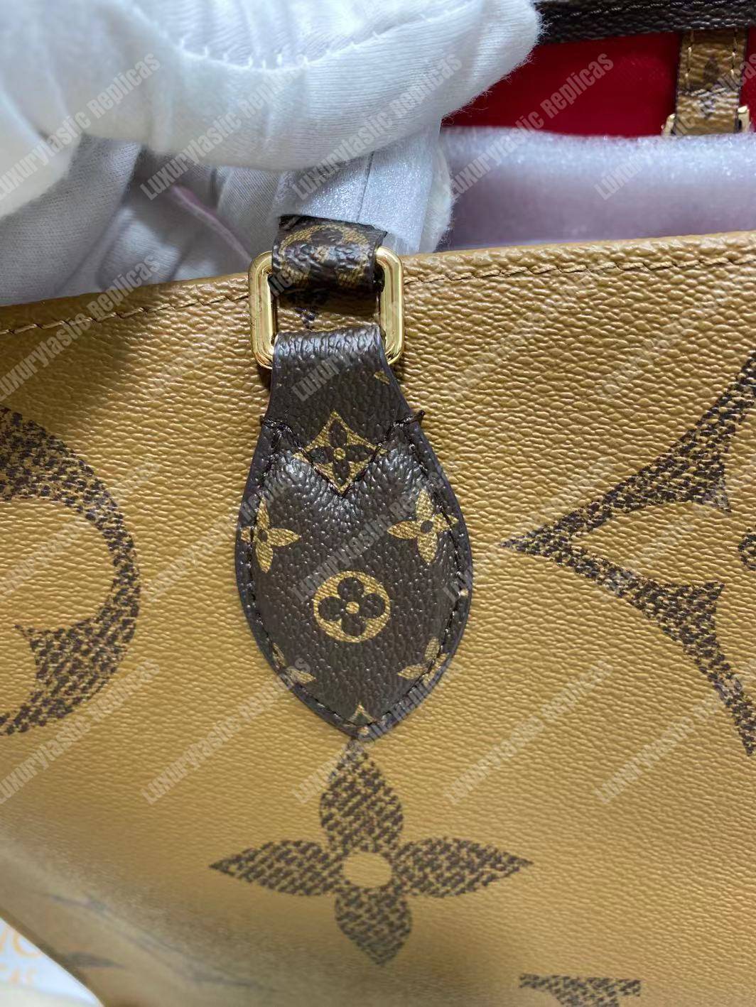 LV Onthego Monogram Canvas & Monogram Reverse Canvas GM