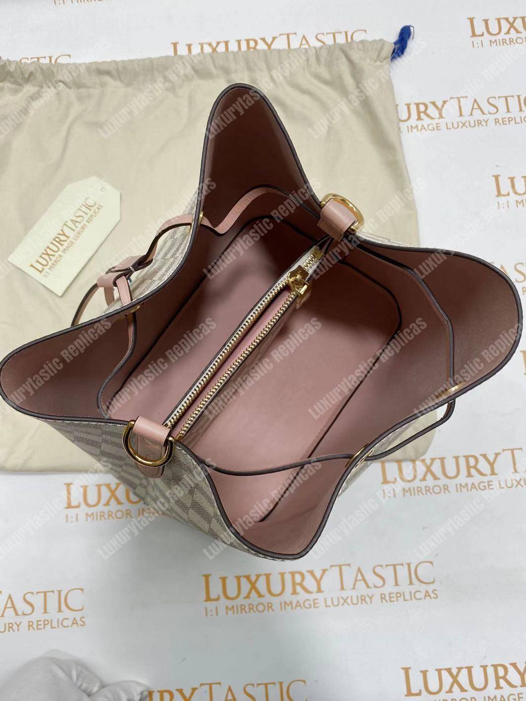 LV NéoNoé Damier Azur Canvas Eau de Rose Limited Edition