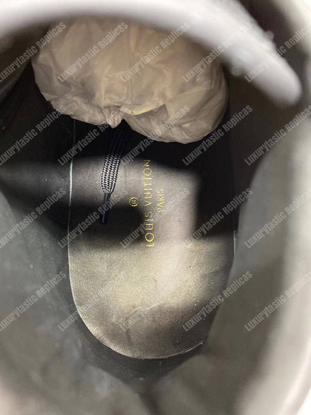 LV Rivoli Zip On The Side Sneaker Boot Black