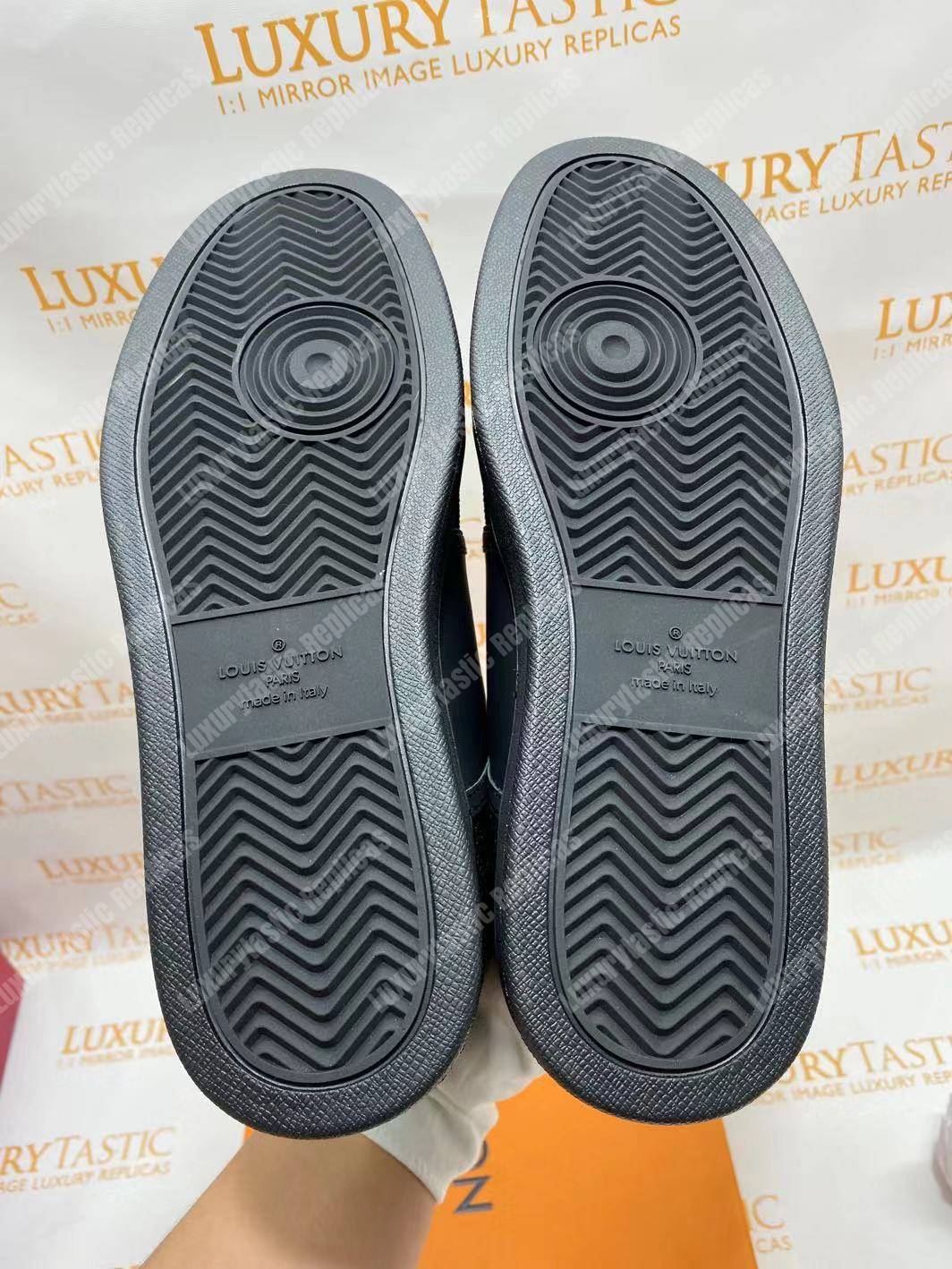 LV Rivoli Zip On The Side Sneaker Boot Black