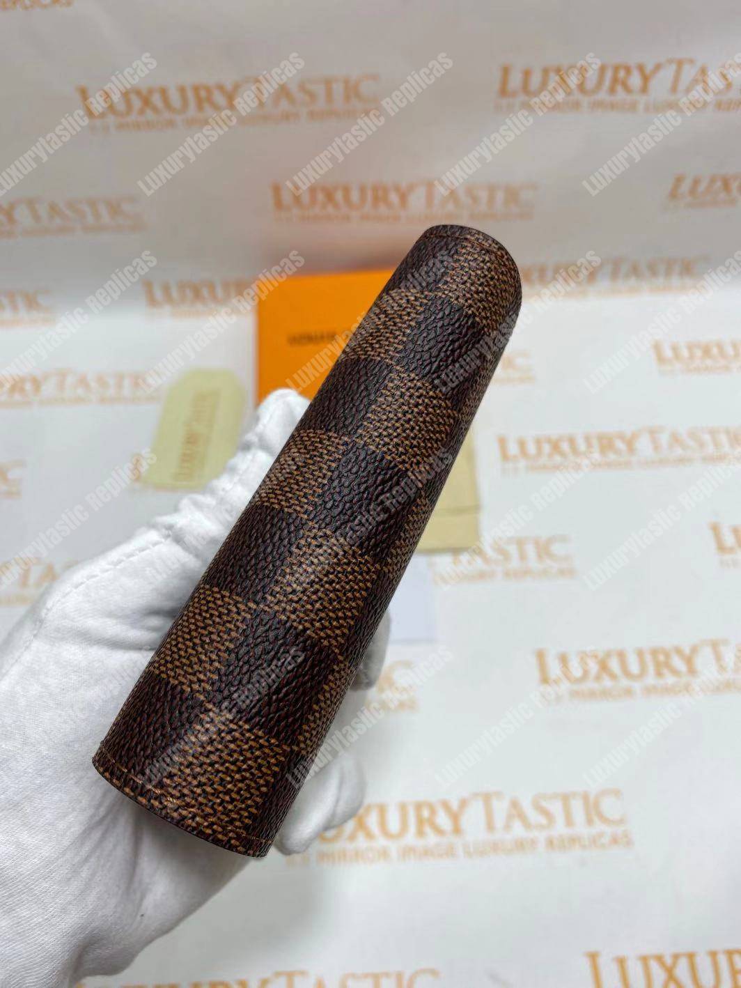 LV Victorine Wallet Damier Ebene Cerise Red