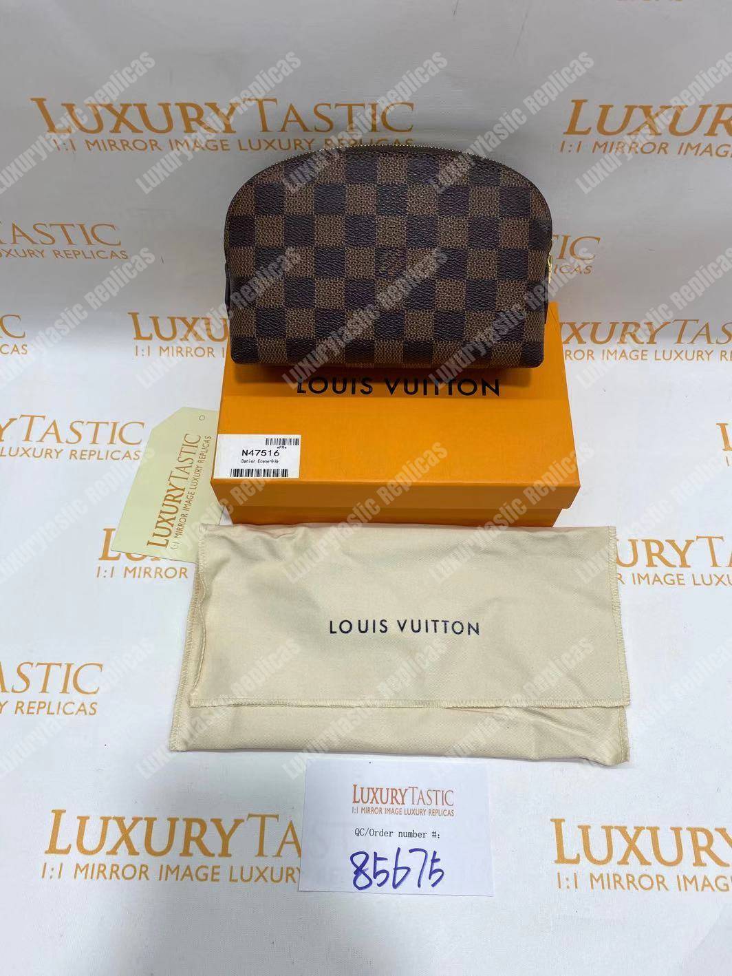 LV Cosmetic Pouch PM Damier Ebene