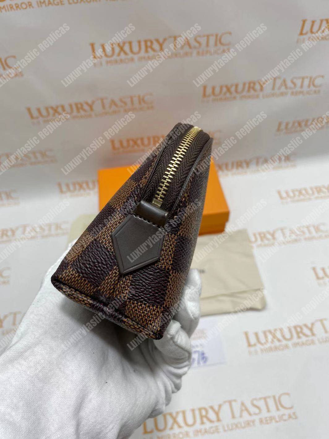 LV Cosmetic Pouch PM Damier Ebene
