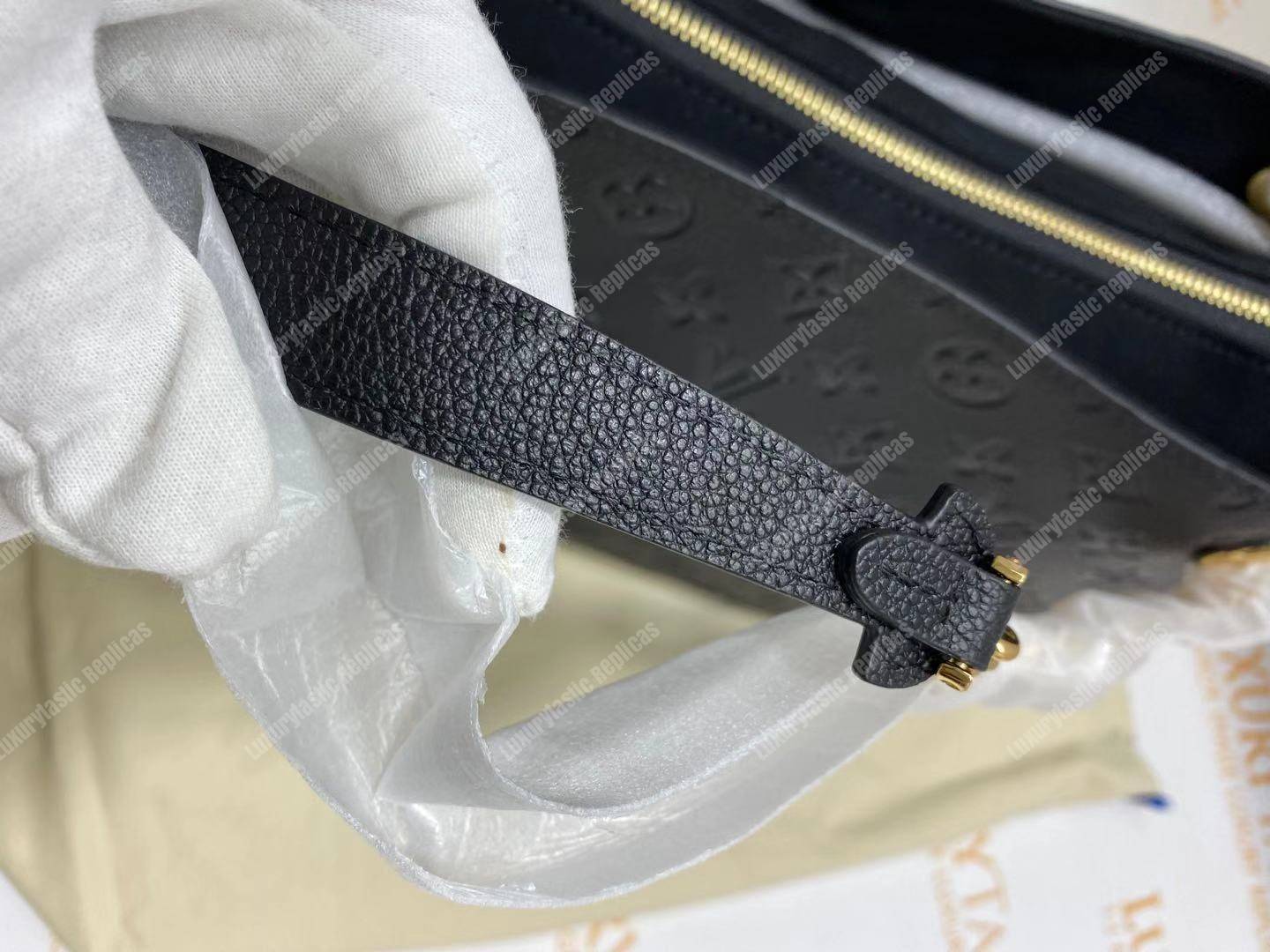 LV Surene MM Monogram Empreinte Leather Noir