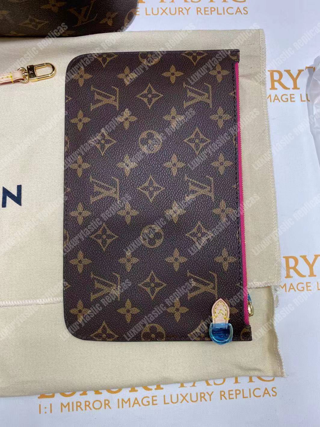 LV Neverfull GM Monogram Pivoine