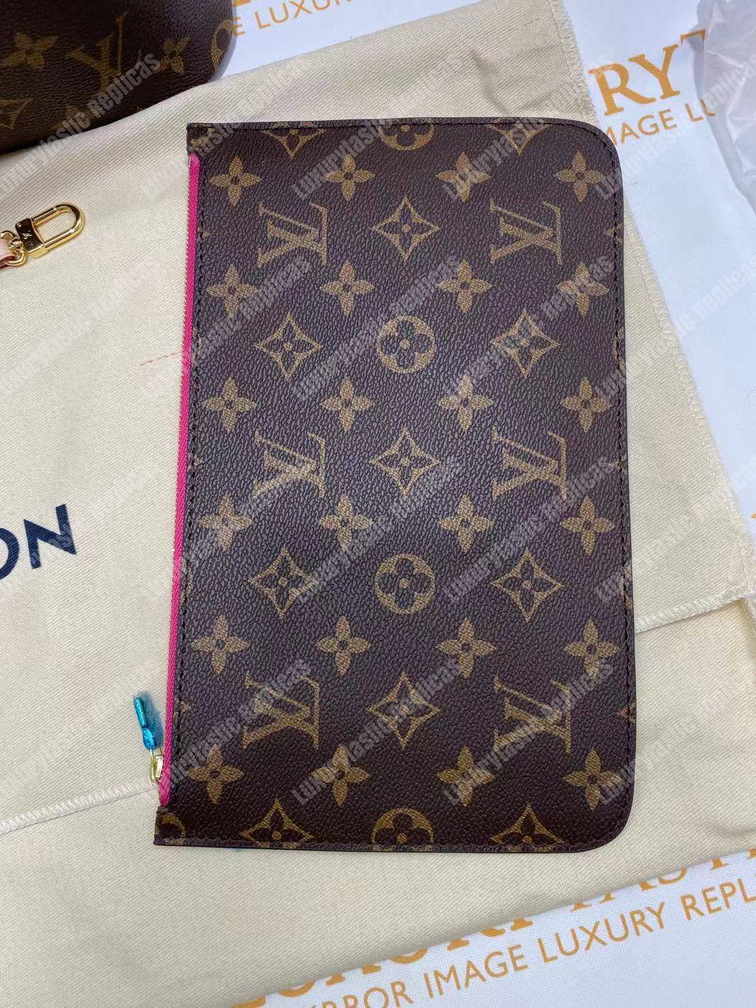 LV Neverfull GM Monogram Pivoine