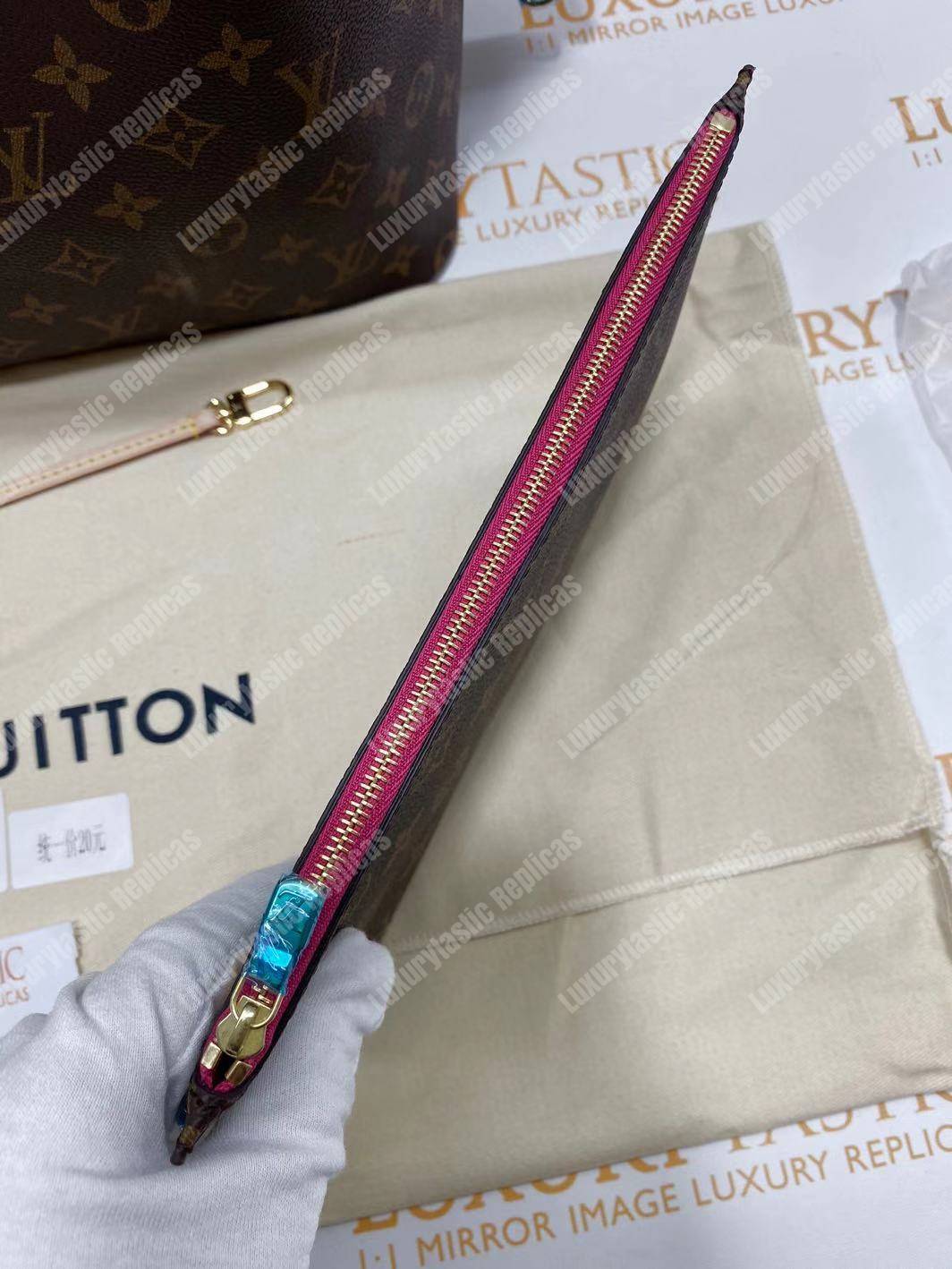 LV Neverfull GM Monogram Pivoine