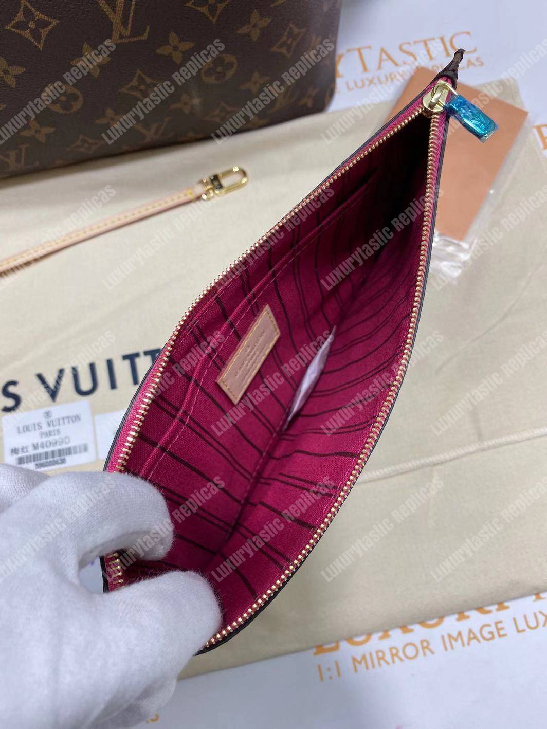 LV Neverfull GM Monogram Pivoine