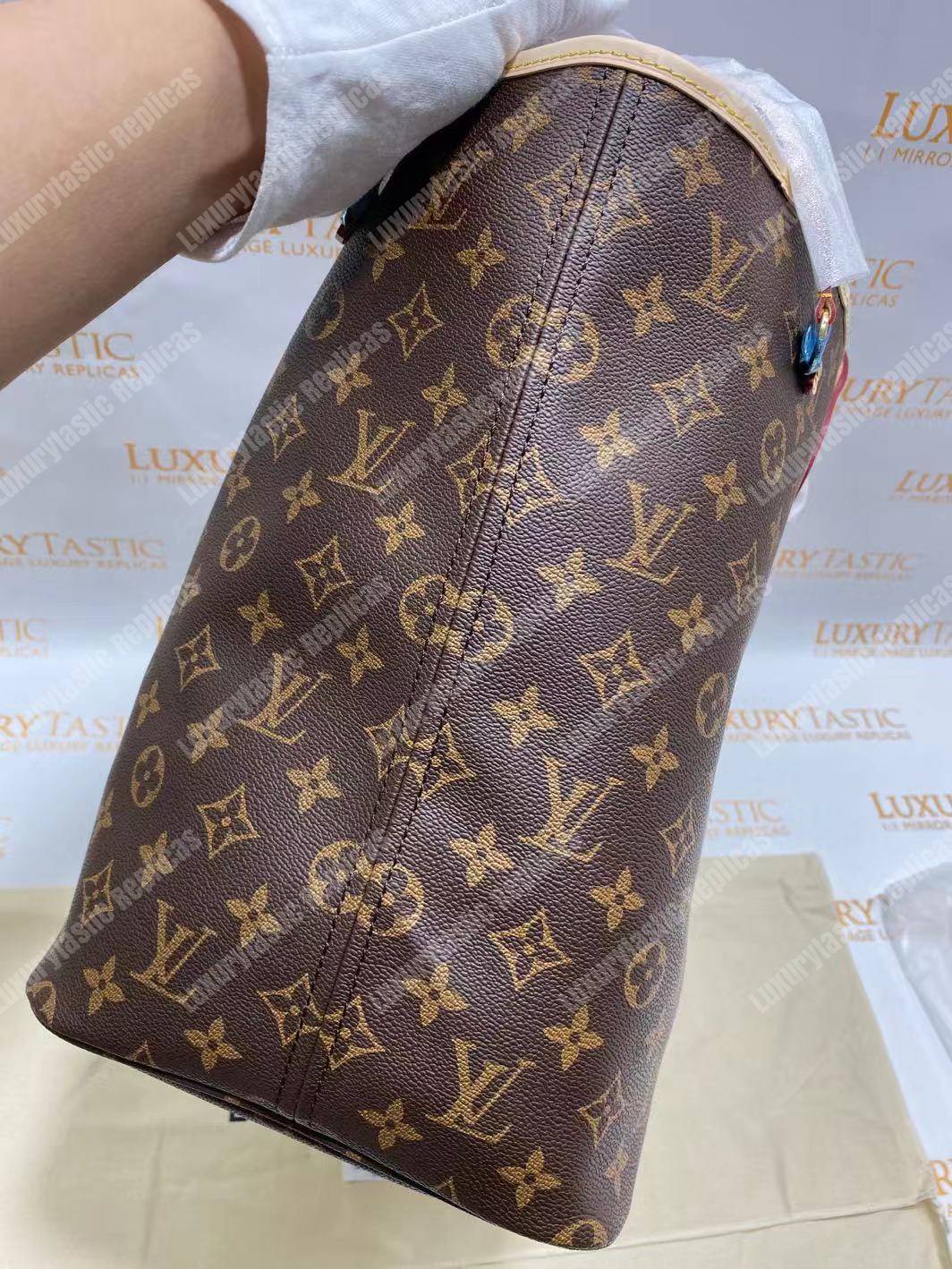 LV Neverfull GM Monogram Pivoine